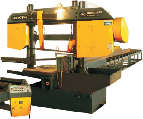 macchina idraulica della sega a nastro 4.5mpa, 75m/Min Steel Cutting Band Saw