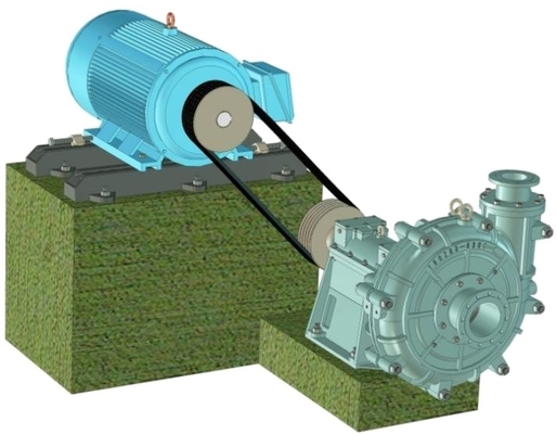 Abrasione bassa elettrica 32ZBG-250 della pompa di fango dei residui delle acque luride di 1440rpm 3kw